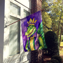 Load image into Gallery viewer, Alligator King of Mardi Gras House Flag
