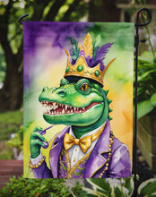 Load image into Gallery viewer, Alligator King of Mardi Gras Garden Flag – Decorative Garden Flag by Caroline's Treasures