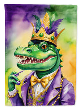 Load image into Gallery viewer, Alligator King of Mardi Gras Garden Flag – Decorative Garden Flag by Caroline's Treasures