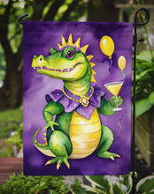 Load image into Gallery viewer, Alligator Mardi Gras Garden Flag – Decorative Garden Flag by Caroline's Treasures