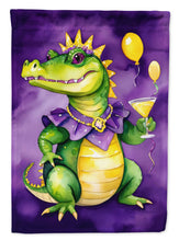 Load image into Gallery viewer, Alligator Mardi Gras Garden Flag – Decorative Garden Flag by Caroline's Treasures