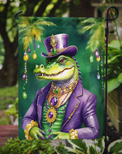 Load image into Gallery viewer, Alligator King of Mardi Gras Garden Flag – Decorative Garden Flag by Caroline's Treasures