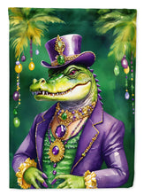 Load image into Gallery viewer, Alligator King of Mardi Gras Garden Flag – Decorative Garden Flag by Caroline's Treasures