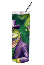 Load image into Gallery viewer, Alligator King of Mardi Gras Stainless Steel Skinny Tumbler