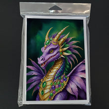 Load image into Gallery viewer, Dragon King of Mardi Gras Greeting Cards - Blank Note Cards – 8-Pack of Artist-Designed Cards with Envelopes