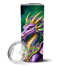 Load image into Gallery viewer, Dragon King of Mardi Gras Stainless Steel Skinny Tumbler