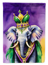 Load image into Gallery viewer, Elephant King of Mardi Gras Garden Flag – Decorative Garden Flag by Caroline's Treasures