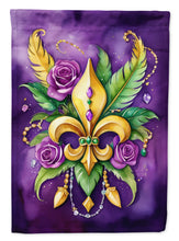 Load image into Gallery viewer, Fleur de lis Mardi Gras House Flag
