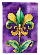 Load image into Gallery viewer, Fleur de lis Mardi Gras House Flag