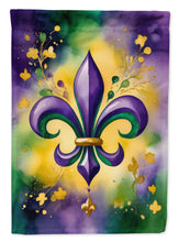 Load image into Gallery viewer, Fleur de lis Mardi Gras Garden Flag – Decorative Garden Flag by Caroline's Treasures