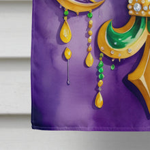 Load image into Gallery viewer, Fleur de lis Mardi Gras House Flag
