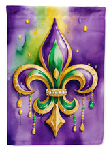 Load image into Gallery viewer, Fleur de lis Mardi Gras House Flag