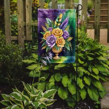 Load image into Gallery viewer, Flowers Mardi Gras Garden Flag – Decorative Garden Flag by Caroline's Treasures