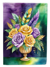Load image into Gallery viewer, Flowers Mardi Gras Garden Flag – Decorative Garden Flag by Caroline's Treasures