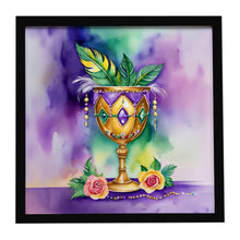 Load image into Gallery viewer, Goblet Mardi Gras Framed Metal Print