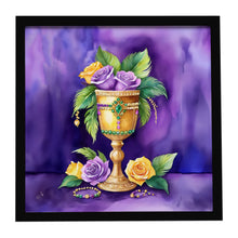 Load image into Gallery viewer, Goblet Mardi Gras Framed Metal Print