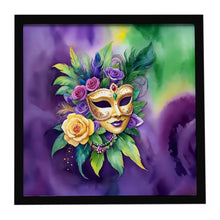 Load image into Gallery viewer, Mask Mardi Gras Framed Metal Print