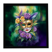 Load image into Gallery viewer, Mask Mardi Gras Framed Metal Print