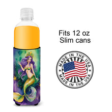 Load image into Gallery viewer, Mermaid Mardi Gras Slim Can Huggers – Fun, Functional Drink Coolers for Every Occasion