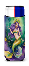 Load image into Gallery viewer, Mermaid Mardi Gras Slim Can Huggers – Fun, Functional Drink Coolers for Every Occasion