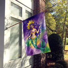 Load image into Gallery viewer, Mermaid Mardi Gras House Flag