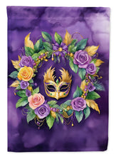Load image into Gallery viewer, Wreath Mardi Gras House Flag