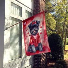 Load image into Gallery viewer, Affenpinscher My Valentine House Flag