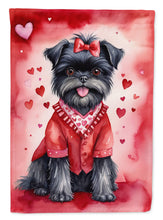 Load image into Gallery viewer, Affenpinscher Valentine’s Day Garden Flag – Dog-Themed Heart Yard Decor