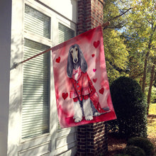 Load image into Gallery viewer, Afghan Hound My Valentine House Flag