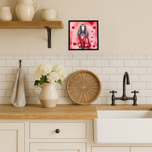 Load image into Gallery viewer, Afghan Hound My Valentine Framed Metal Print