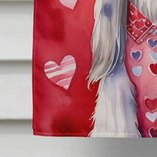 Load image into Gallery viewer, Afghan Hound My Valentine House Flag
