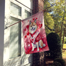 Load image into Gallery viewer, Akita My Valentine House Flag