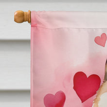 Load image into Gallery viewer, Akita My Valentine House Flag