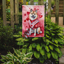 Load image into Gallery viewer, Akita Valentine’s Day Garden Flag – Dog-Themed Heart Yard Decor