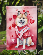 Load image into Gallery viewer, Akita Valentine’s Day Garden Flag – Dog-Themed Heart Yard Decor