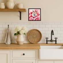 Load image into Gallery viewer, Akita My Valentine Framed Metal Print