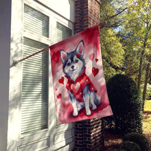 Load image into Gallery viewer, Alaskan Klee Kai My Valentine House Flag