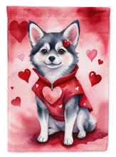Load image into Gallery viewer, Alaskan Klee Kai My Valentine House Flag