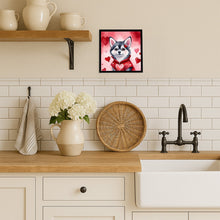 Load image into Gallery viewer, Alaskan Klee Kai My Valentine Framed Metal Print