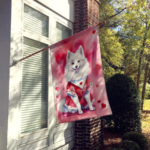 Load image into Gallery viewer, American Eskimo My Valentine House Flag