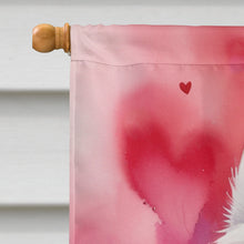 Load image into Gallery viewer, American Eskimo My Valentine House Flag