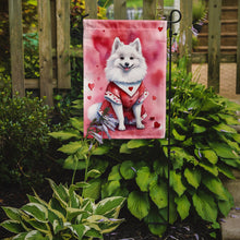Load image into Gallery viewer, American Eskimo Valentine’s Day Garden Flag – Dog-Themed Heart Yard Decor