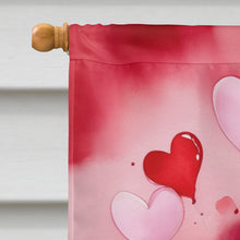 Load image into Gallery viewer, American Foxhound My Valentine House Flag