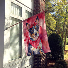 Load image into Gallery viewer, Australian Cattle Dog My Valentine House Flag