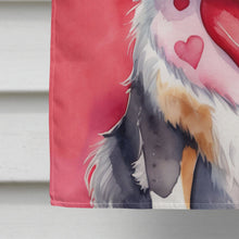 Load image into Gallery viewer, Australian Shepherd My Valentine House Flag