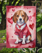 Load image into Gallery viewer, Beagle Valentine’s Day Garden Flag – Dog-Themed Heart Yard Decor
