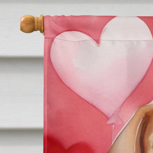 Load image into Gallery viewer, Beagle My Valentine House Flag