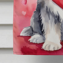 Load image into Gallery viewer, Bearded Collie My Valentine House Flag