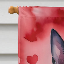 Load image into Gallery viewer, Belgian Malinois My Valentine House Flag