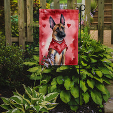 Load image into Gallery viewer, Belgian Malinois Valentine’s Day Garden Flag – Dog-Themed Heart Yard Decor